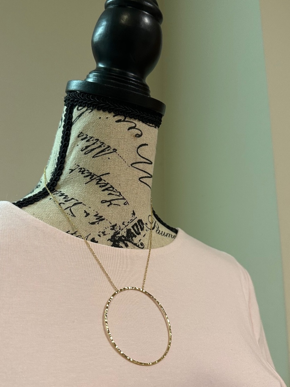 Stella & Dot Gold Circle Necklace New